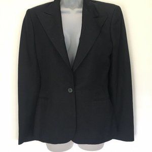 Ralph Lauren Black Silk Blazer Jacket Purple Label